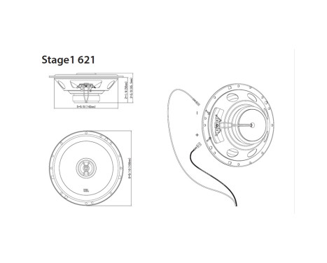 Ensemble d'enceintes JBL Stage 1 621 6,5'' (16 cm), Image 6