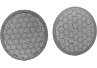 Grille d'enceinte Ø 165 mm Différents modèles Seat - Volkswagen Couleur : Gris > Porte avant + Porte arrière