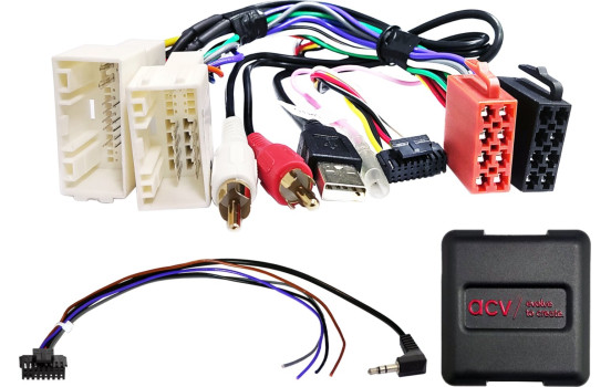 Connecteur USB/AUX multibrins 24 broches/18 broches pour véhicules Hyundai/Kia (42shy019)