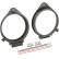 Anneau de haut-parleur 165 mm Opel - Chevrolet Cruze Porte avant Avec connecteur haut-parleur intégré