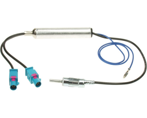 Adaptateur d'antenne DIN / 2 x FAKRA / Alimentation fantôme