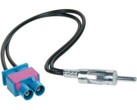 Adaptateur d'antenne DIN Double-FAKRA (m) > DIN (m) Audi - Seat - Maserati - Volkswagen - Skoda - Scania