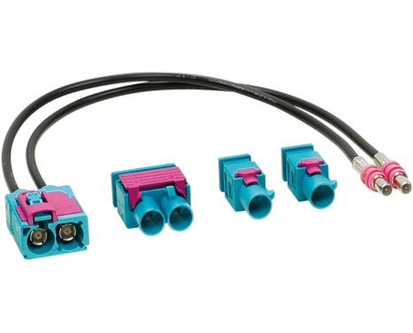 Kit adaptateur d'antenne double FAKRA (w) > 1 antenne double / 2 antennes simples