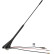 Antenne de toit 16V FM / DAB+ angle d'inclinaison 52 degrés (fouet 32cm)