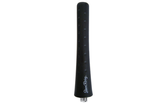 Antenne en aluminium Simoni Racing en caoutchouc - Noir - Longueur 8 cm, Image 2
