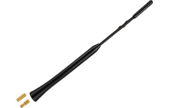Antenne fouet 16V "low noise" AM/FM 20cm, avec adaptateurs M5 et M6
