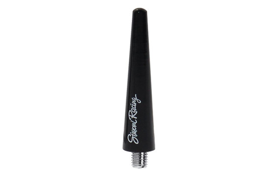 Antenne Simoni Racing en aluminium court - Noir - Longueur 6 cm