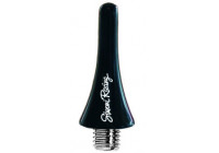 Antenne Simoni Racing en aluminium Mini - Noir - Longueur 3 cm