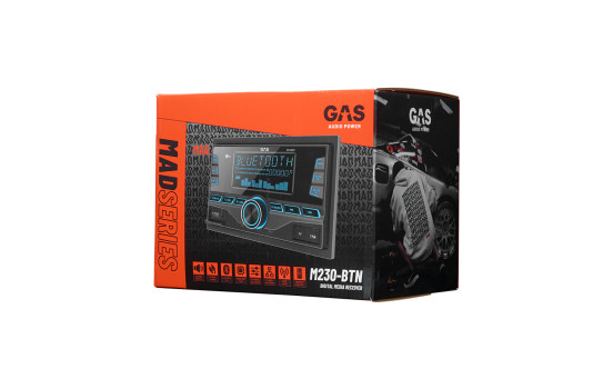 GAS MAD M230BTN 2-DIN, BT, USB, AUX, DSP, Image 6