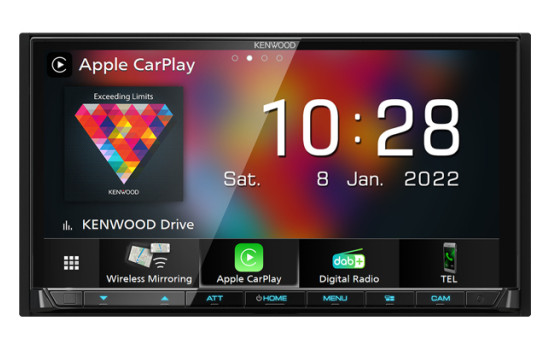 Kenwood DMX 8021DABS- 2DIN 7.0" Radio multimédia sans fil Carplay/Android Auto