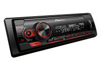 Pioneer MVH-320 1DIN USB/BT/+ rouge