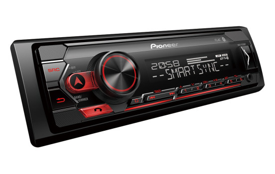 Pioneer MVH-320 1DIN USB/BT/+ rouge