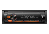 Récepteur Pioneer MVH-S120UBA 1-DIN avec éclairage ambre, USB et compatible avec l'application Android