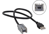 Adaptateur mini USB universel gris > USB-A séparé