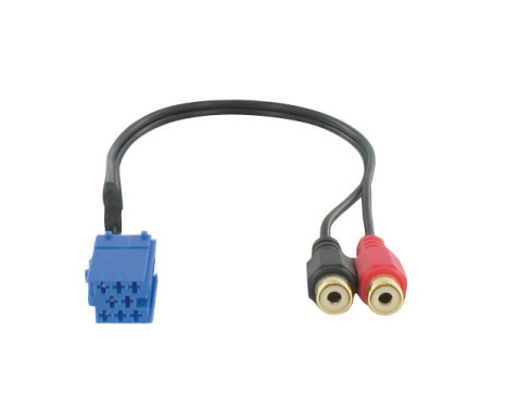 Mini ISO bleu 8 pins salle C3 -> 2 x RCA
