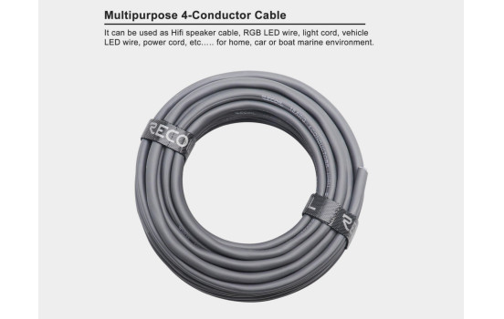 Câble multifonction Recoil 18 AWG, 4 conducteurs, 1,0 mm² (30,4 m), Image 2