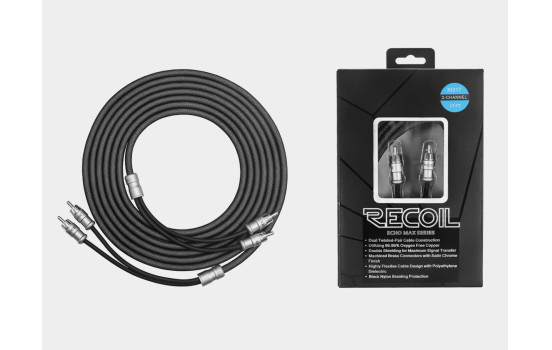 Câble RCA Recoil Echo Max Premium OFC 2 canaux 360 cm, Image 2