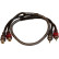 SYSTÈME AUDIO CÂBLE RCA HAUTE PERFORMANCE Rallonge de câble Cinch OFC 500 mm