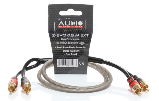 SYSTÈME AUDIO CÂBLE RCA HAUTE PERFORMANCE Rallonge de câble Cinch OFC 500 mm, Image 2