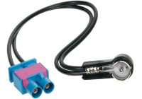 Adaptateur d'antenne ISO Double-FAKRA (m) > ISO (m) Audi -Maserati -Scania -Skoda -Seat -Volkswagen