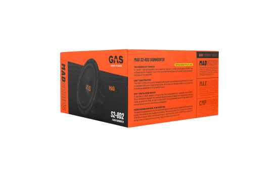 GAS MAD Niveau 2 Caisson de Basses 8" 2x2 Ohm, Image 9