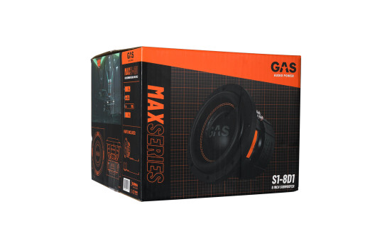 GAS MAX Niveau 1 Caisson de Basses 8" 2x1 Ohm, Image 3