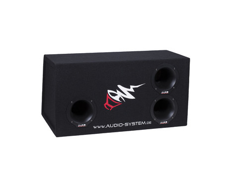 SYSTÈME AUDIO enceinte vide passe-bande unique. Boîtier passe-bande de 75 litres pour basses de 30 cm