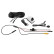 Caméra de recul multimode blanche pour transporteur/camping-car CVBS (5 angles de vue !)
