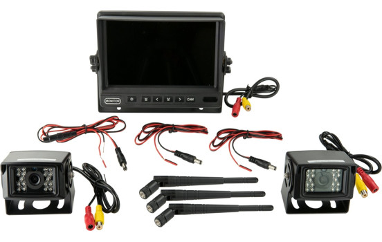 Kit moniteur caméra de recul 7" AHD avec 2 caméras sans fil