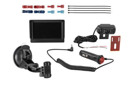 Moniteur de caméra de recul 4,3" avec émetteur vidéo pour camping-cars et caravanes, sans fil, Image 2