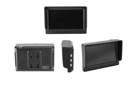 Moniteur de caméra de recul 4,3" avec émetteur vidéo pour camping-cars et caravanes, sans fil, Image 3