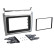 Cadre 2-DIN Volkswagen Polo 2014-2017 Argent, Vignette 3
