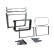 Cadre 2-DIN Volkswagen Polo 2014-2017 Argent, Vignette 4