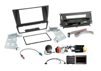 Kit 2-DIN BMW Série 3 avec pack fumeur, commandes au volant et antenne noires