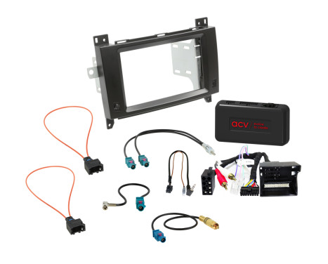 Kit 2-DIN pour véhicules Mercedes SWI/Analogique/Antenne