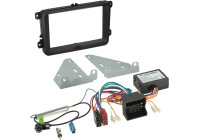 Kit 2-DIN Siège - Skoda - Volkswagen - couleur: noir