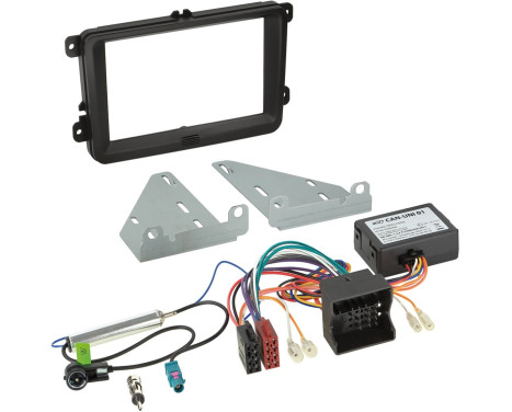 Kit 2-DIN Siège - Skoda - Volkswagen - couleur: noir