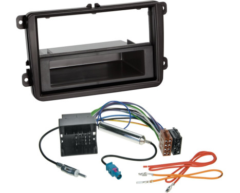 Kit 2-DIN Volkswagen - Seat - Skoda avec vide-poches