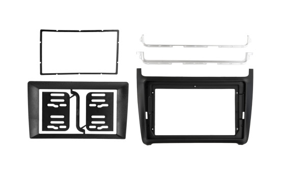 Kit 9"/7" VW Polo 04/2014-07/2017 adaptateur/antenne noir, Image 2