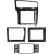 Kit panneau 2 DIN 10" avec compartiment de rangement pour VW Golf 7 2012-2020
