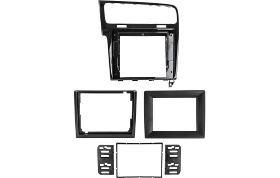 Kit panneau 2 DIN 10" avec compartiment de rangement pour VW Golf 7 2012-2020