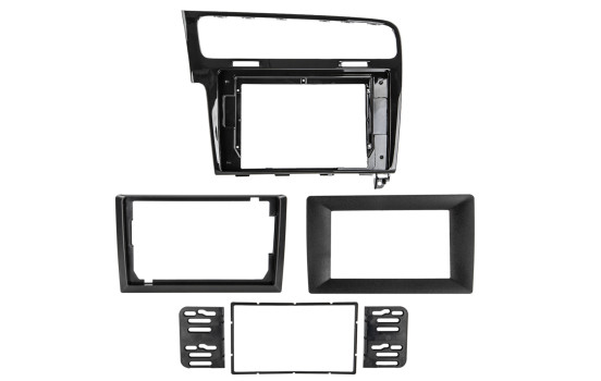 Kit panneau 2 DIN 10" avec compartiment de rangement pour VW Golf 7 2012-2020, Image 2