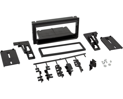 Panneau 1-DIN avec plateau de rangement.Chevrolet - Pontiac Couleur: Noir