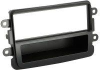 Panneau 1-DIN avec plateau de rangement. Dacia Dokker/ Duster/ Lodgy 2012-2019 Couleur: Noir