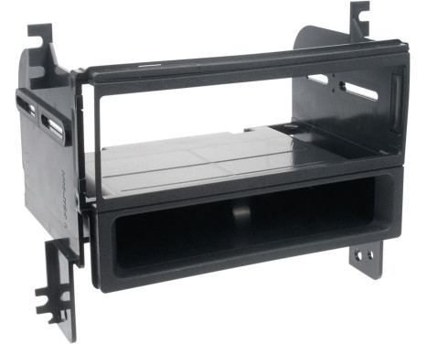 Panneau 1-DIN avec plateau de rangement. Hyundai Tucson 2005-2010 Couleur: Noir