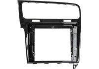 Panneau 2-Din 10" avec compartiment de rangement pour VW Golf 7 2012-2020 Noir