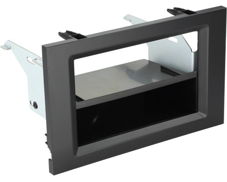 Panneau 2-DIN avec compartiment de rangement Mercedes Benz Actros/Arocs - couleur: noir