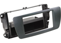 Panneau 2-DIN avec compartiment de rangement Seat Ibiza 2008-2017 - Couleur: Noir Azabache