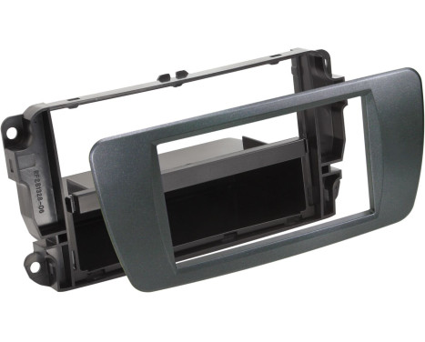 Panneau 2-DIN avec compartiment de rangement Seat Ibiza 2008-2017 - Couleur: Noir Azabache
