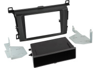Panneau 2-DIN avec plateau Toyota RAV4 2013-2018 Couleur: Noir